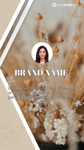 Flower Arrangements vertical 9:16 video template preview