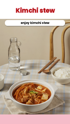 Kimchi Stew Tips vertical 9:16 video template preview